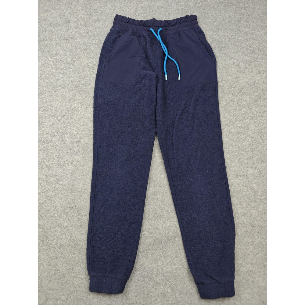 Cotopaxi Pants Mens Small Navy Blue Fleece Joggers Elastic Waist Zip Pocket